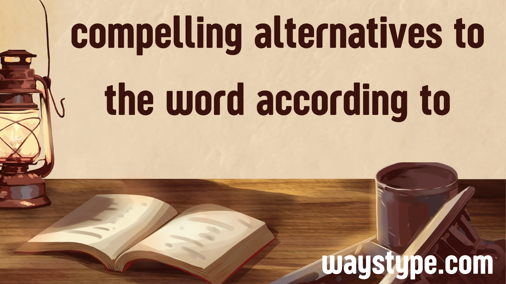 compelling alternatives to the word according to