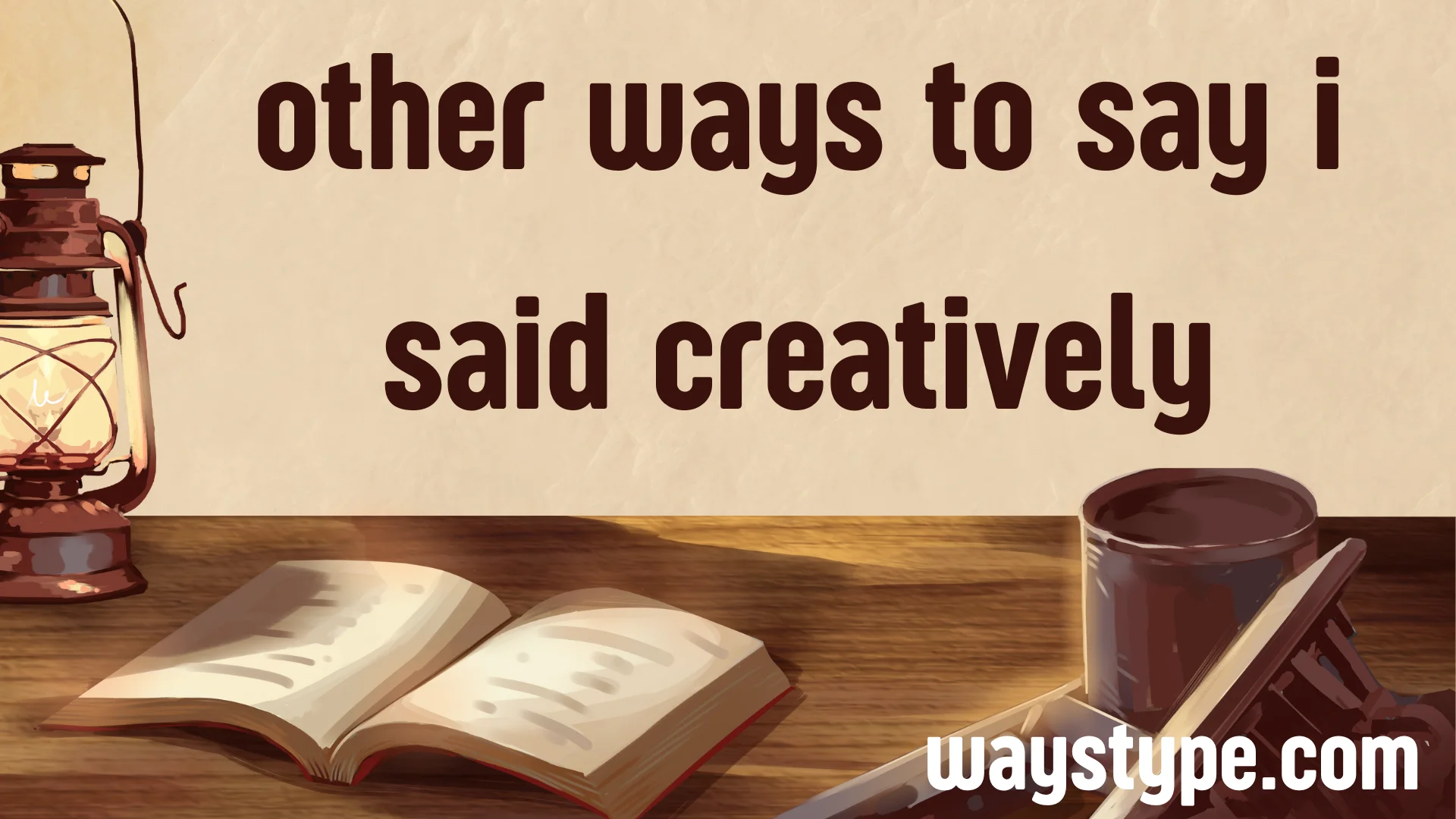 other ways to say i said creatively