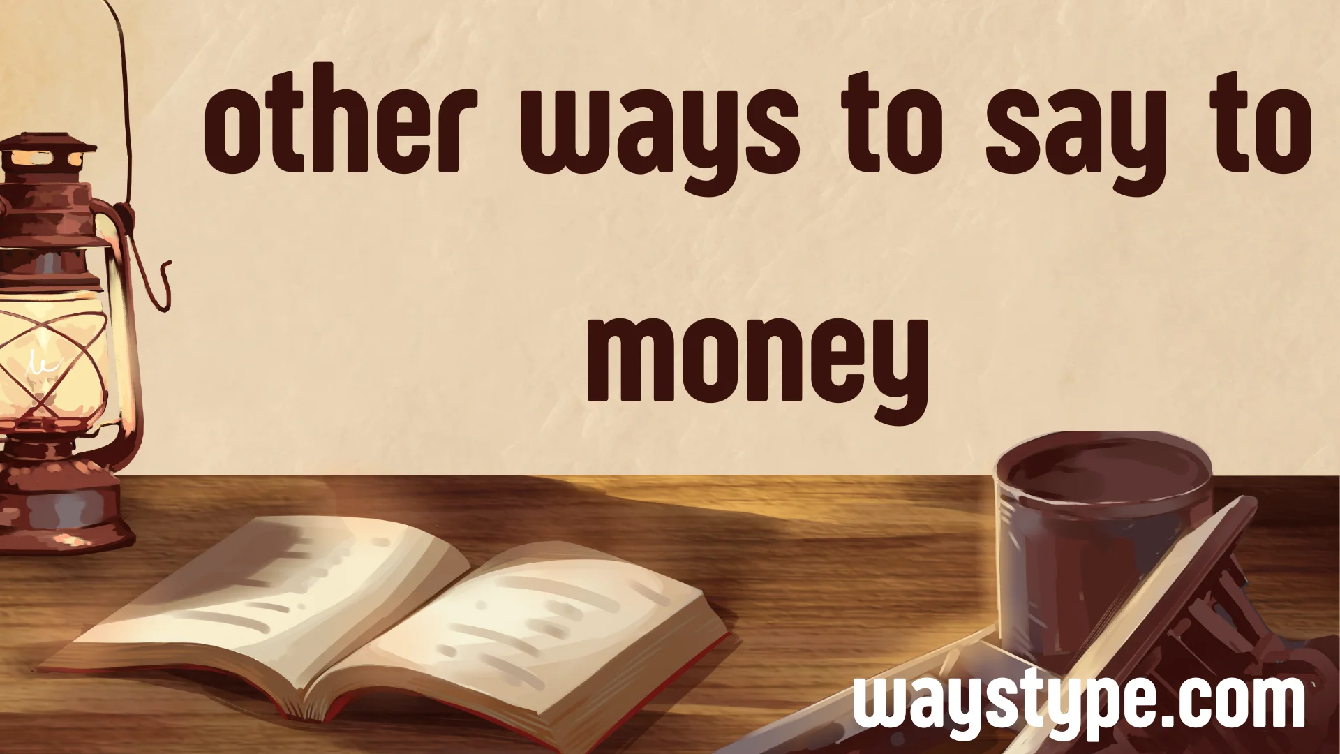 other ways to say to money