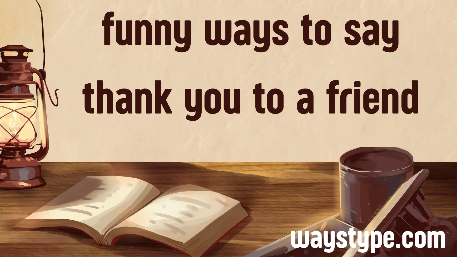 funny ways to say thank you to a friend
