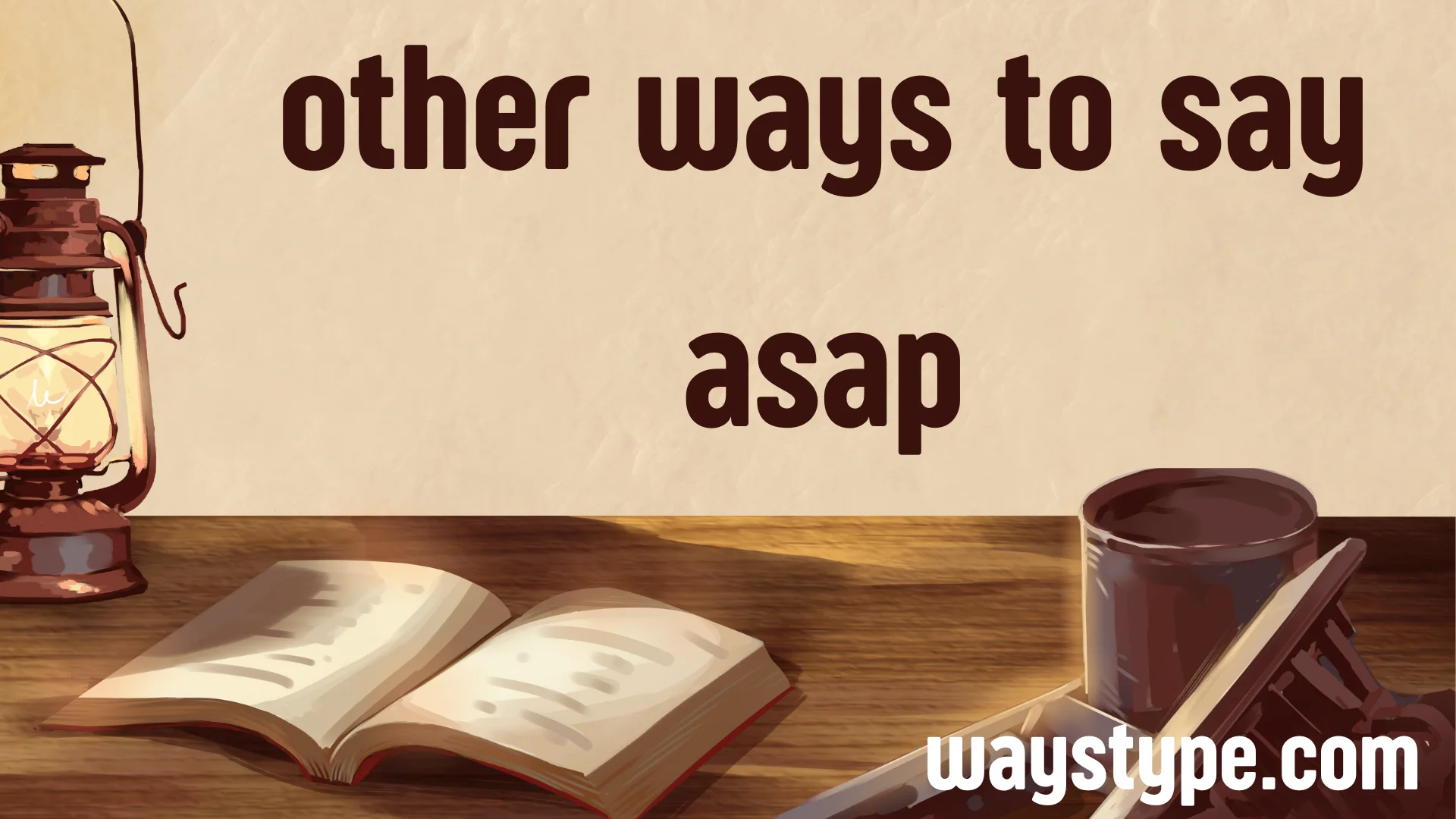 other ways to say asap