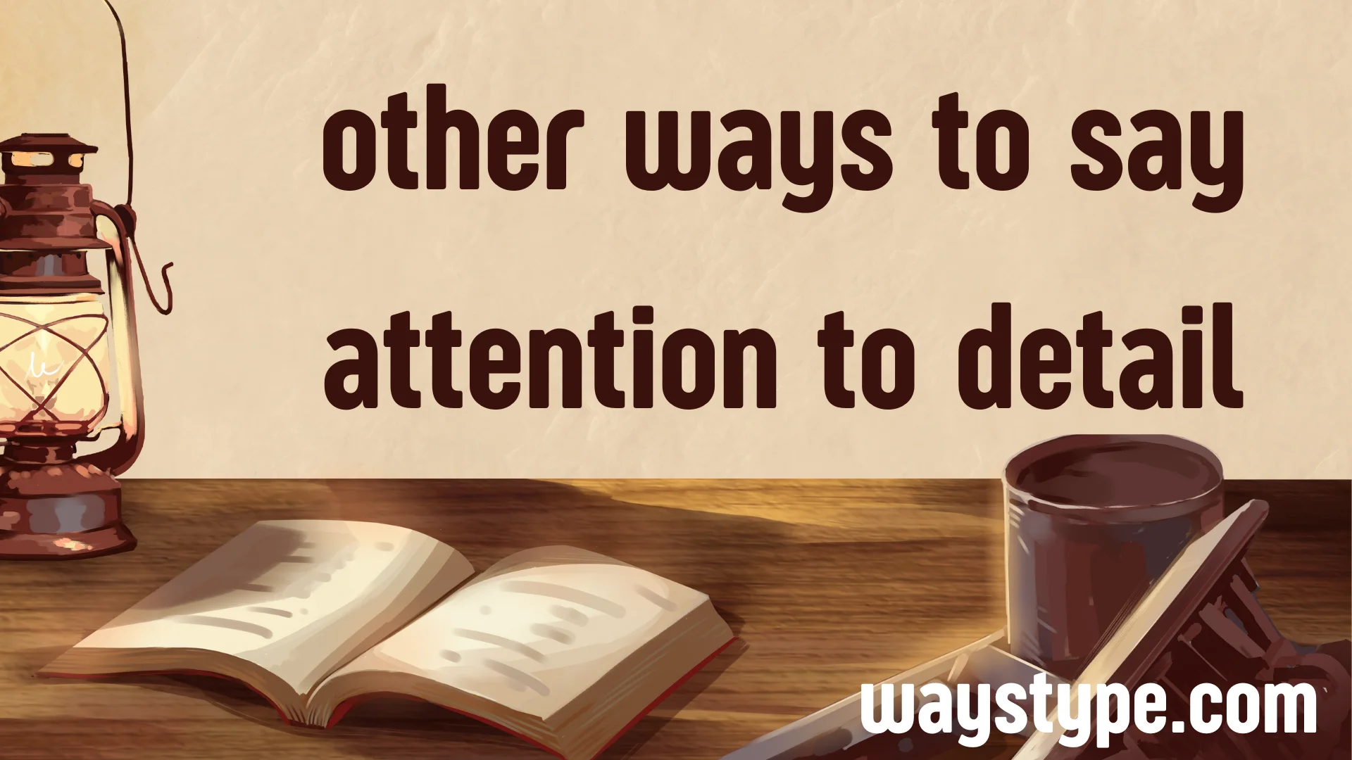 other ways to say attention to detail