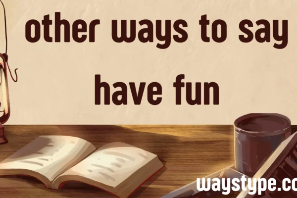 other ways to say have fun