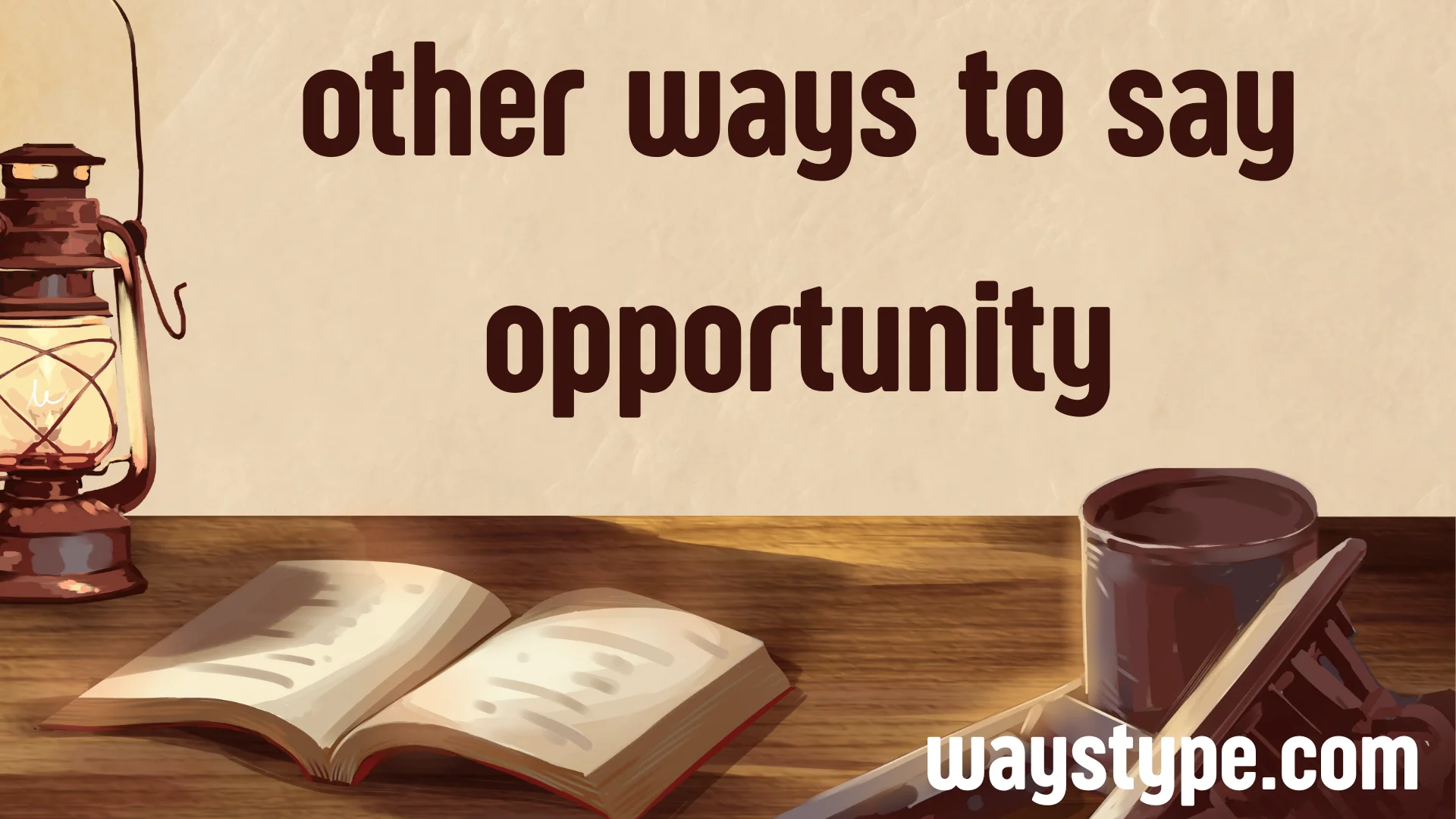 other ways to say opportunity