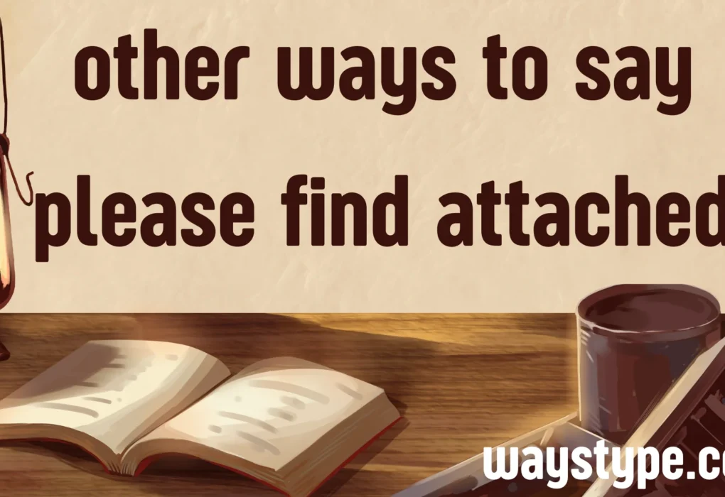 other ways to say please find attached