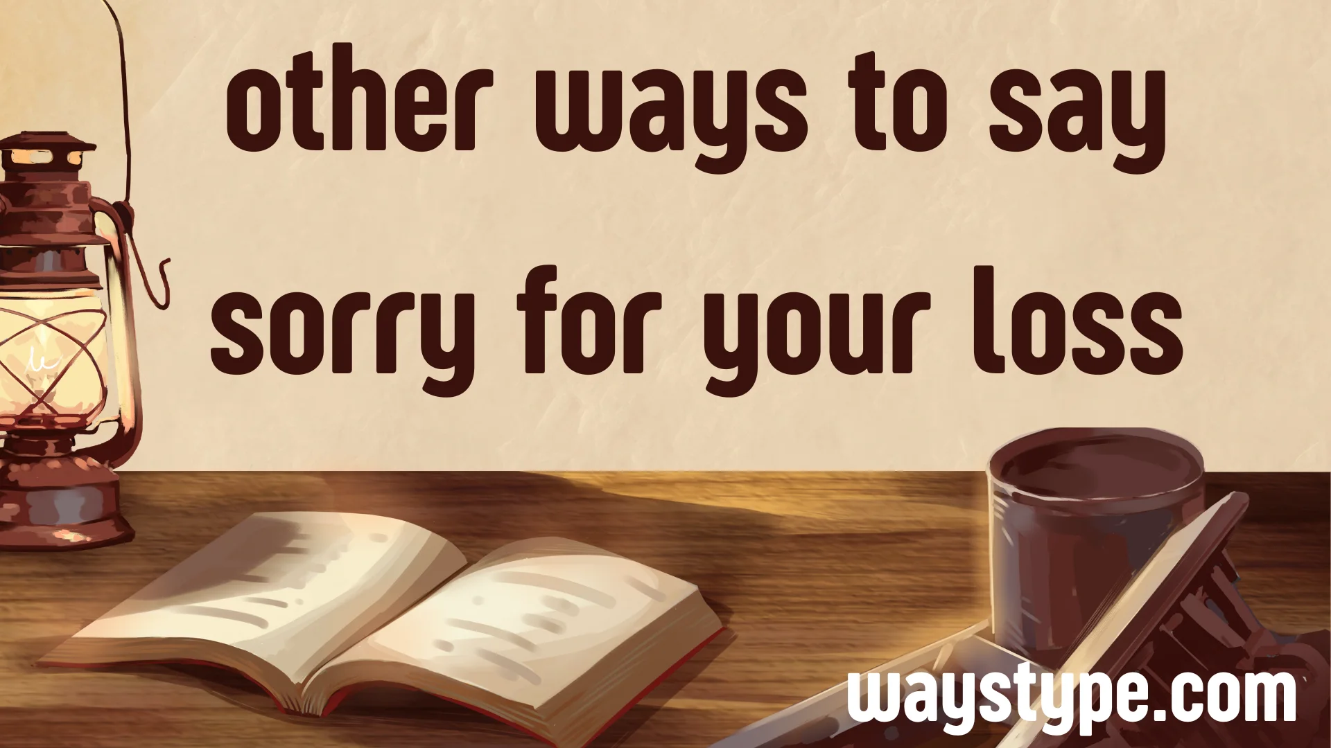 other ways to say sorry for your loss