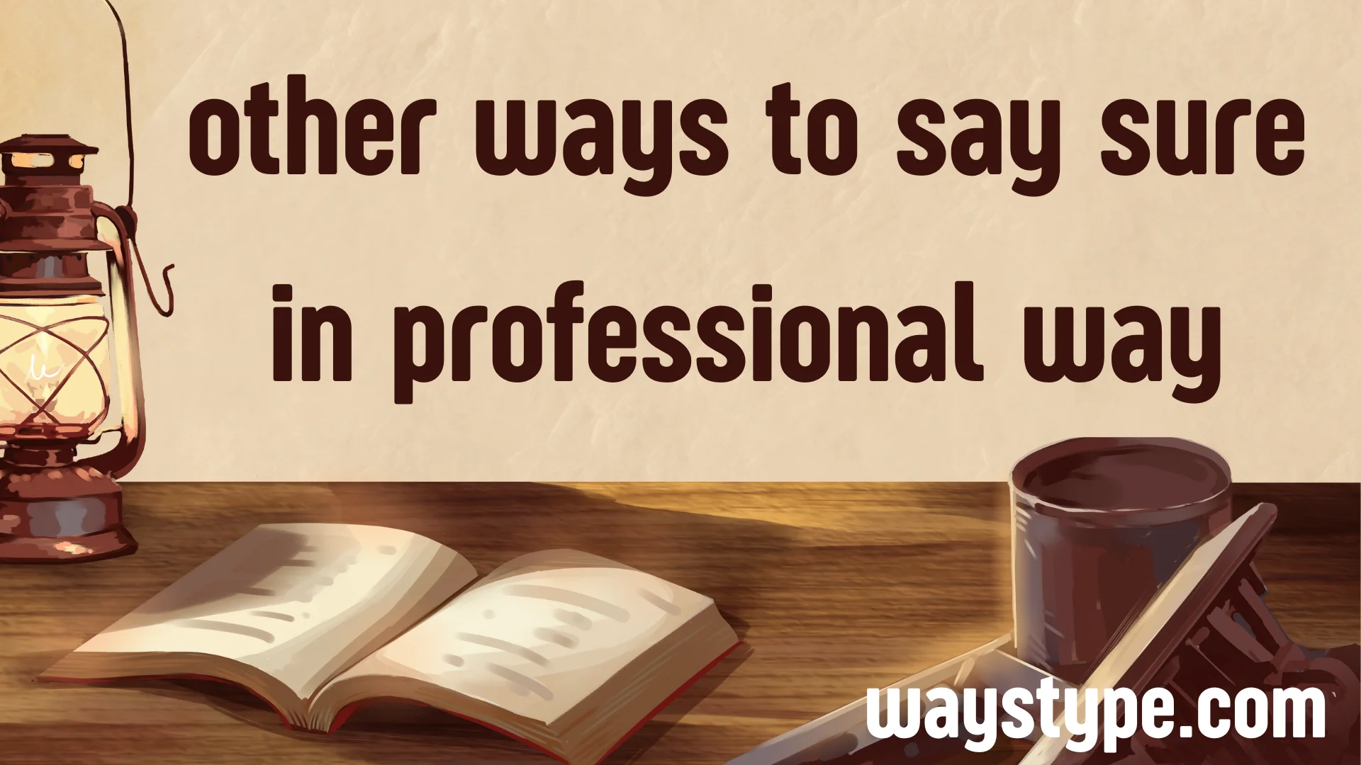 other ways to say sure in professional way