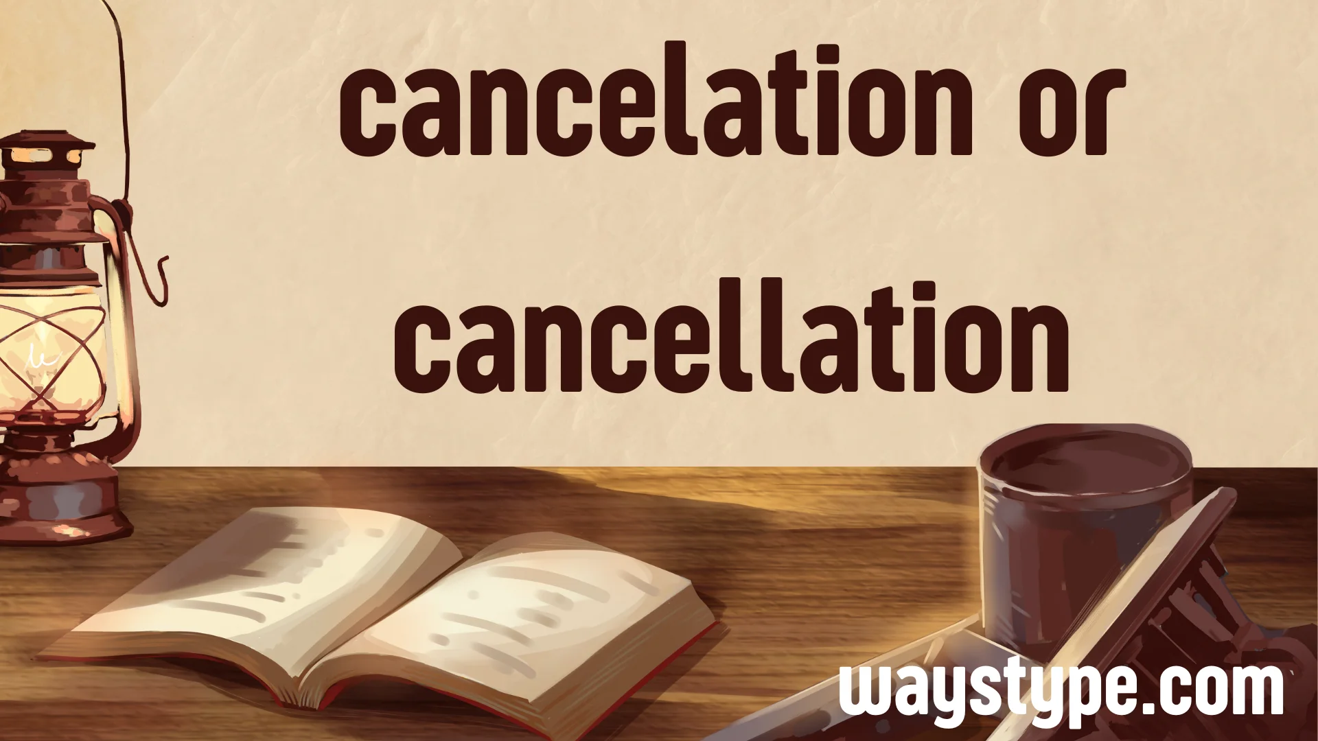 cancelation or cancellation
