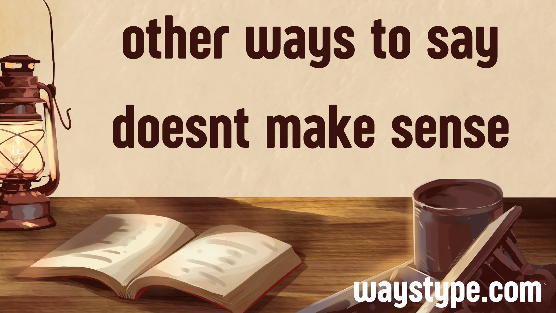 other ways to say doesnt make sense