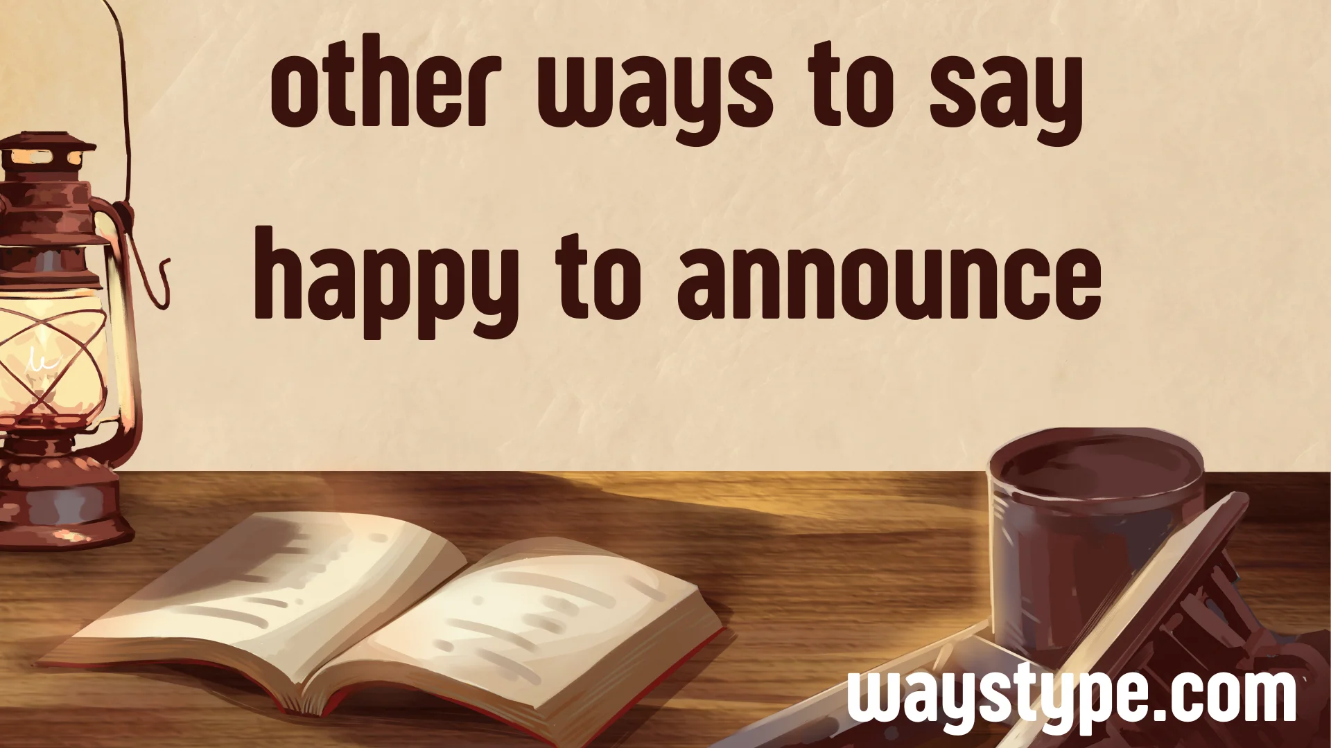 other ways to say happy to announce