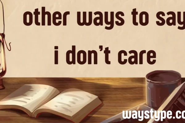 other ways to say i don’t care