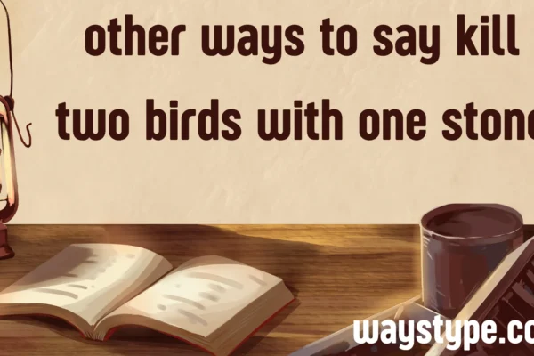 other ways to say kill two birds with one stone