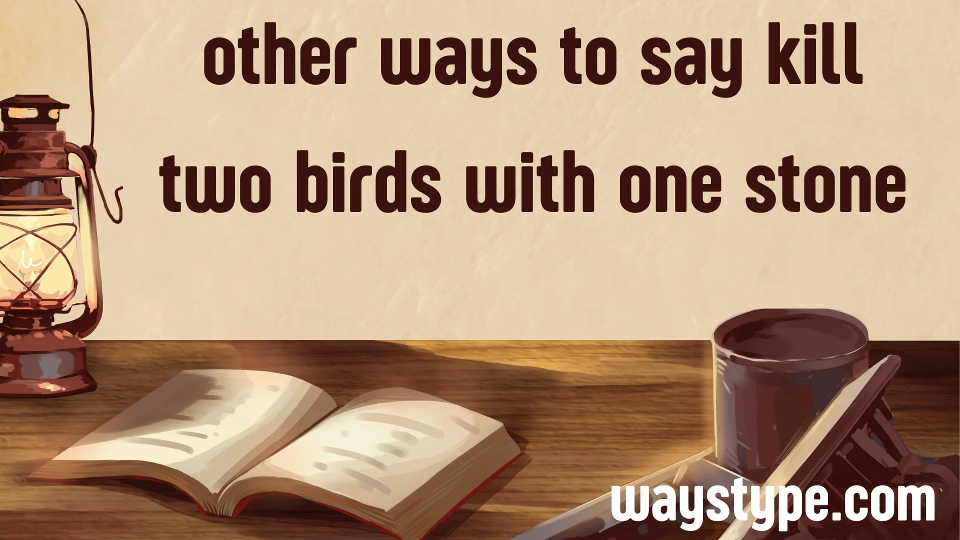 other ways to say kill two birds with one stone