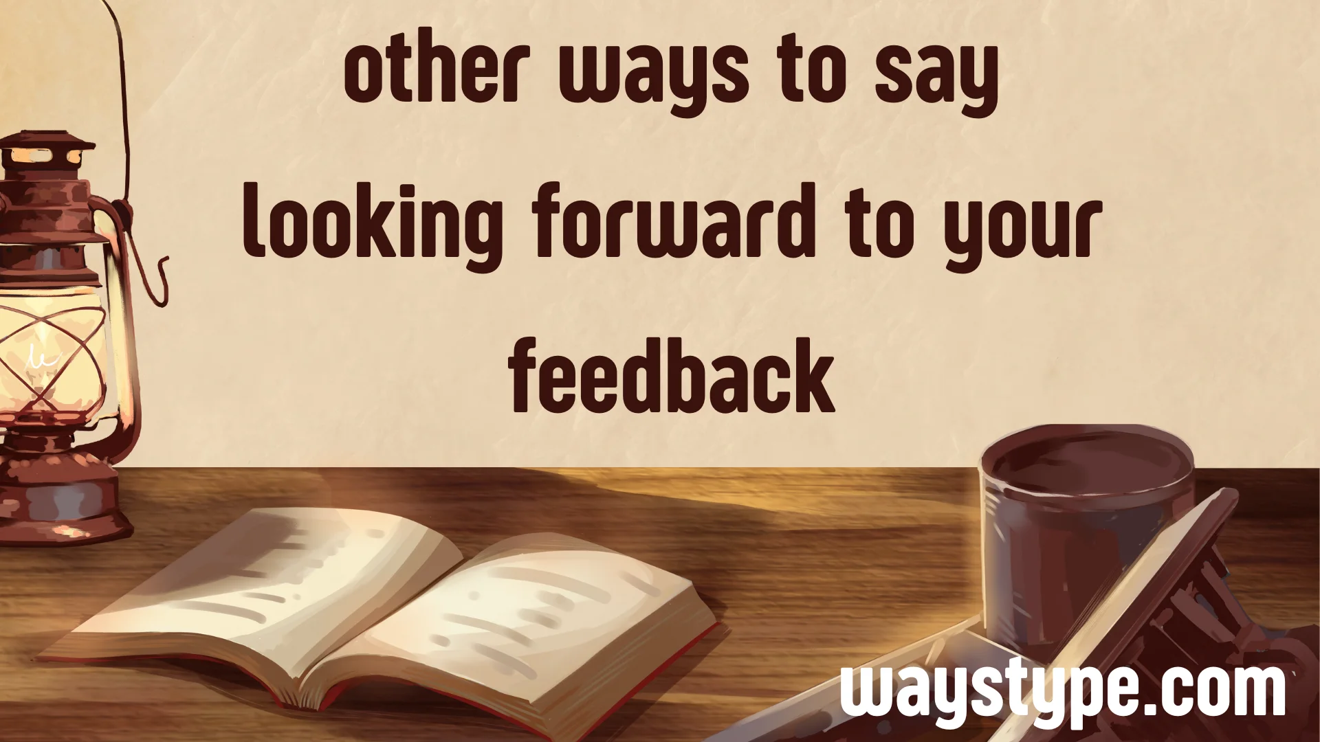 other ways to say looking forward to your feedback