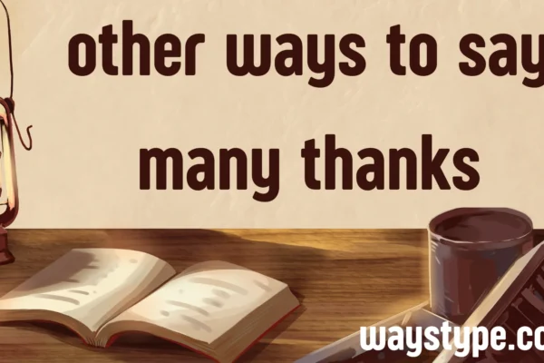 other ways to say many thanks